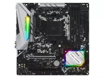 Placa Mãe ASRock B450M Steel Legend (Socket AM4/AMD B450/M.2)