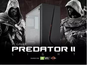 PC Gamer Predator II Light AMD Edition (AMD Ryzen 5 5500, 8GB DDR4-2666, AMD A520, 240GB SSD, GeForce RTX 2060 SUPER 8GB, 500W 80 PLUS)