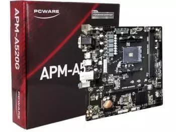 Placa Mãe PCWare APM-A520G (Socket AM4/AMD A520/M.2)