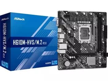 Placa Mãe ASRock H610M-HVS/M.2 (LGA 1700/Intel H610/M.2)