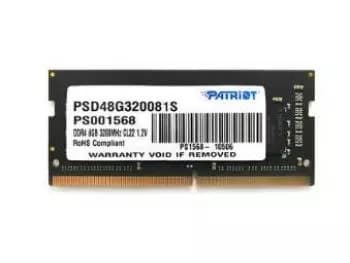 Memória Notebook Patriot Signature Line 8GB DDR4 SO-DIMM 3200MHz 1.2V