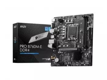 Placa Mãe MSI PRO B760M-E DDR4 (LGA 1700/Intel B760/M.2)