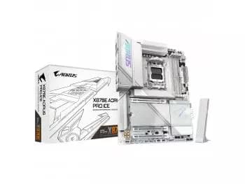 Placa Mãe Gigabyte X870E AORUS PRO ICE (Socket AM5/AMD X870E/DDR5/M.2/Wi-Fi 7 802.11ax)
