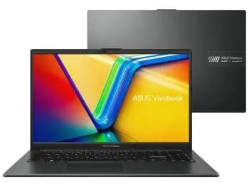 Notebook ASUS Vivobook Go 15 E1504FA (AMD Ryzen 5 7520U, 16GB LPDDR5, 512GB SSD NVMe, Tela 15,6" IPS FHD, Windows 11 Pro) Mixed Black - NJ1288-W11