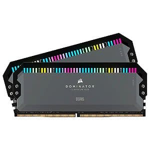 Memória Corsair DOMINATOR PLATINUM RGB 64GB (2x32GB) DDR5 5200Mhz C40 para AMD - CMT64GX5M2B5200Z40