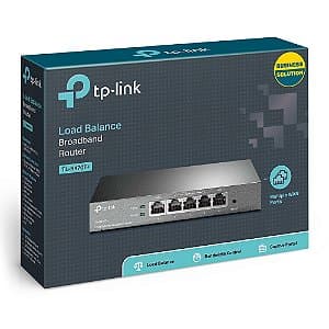 Roteador Balanceador de Carga de Banda Tp-Link TL-R470T+ / 1WAN / 3WAN/LAN / 1LAN / 266MHz - Preto