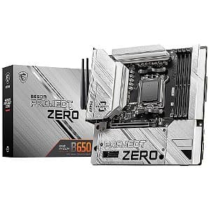 Placa Mãe MSI B650M Project Zero White AM5 DDR5 M-ATX - 911-7E09-003
