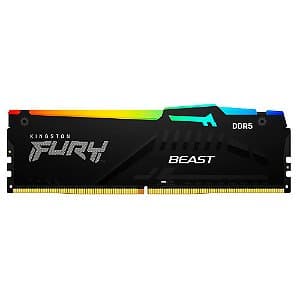 Memória Kingston Fury Beast RGB para Intel 16GB 5600MHz DDR5 CL40 - KF556C40BBA-16