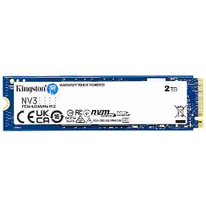 SSD 2TB Kingston NV3 M.2 2280 6000MBs/5000MBs - SNV3S/2000G