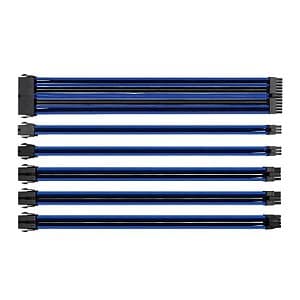 Cabo de Fonte Thermaltake MOD Sleeved Black and Blue - AC-035-CN1NAN-A1