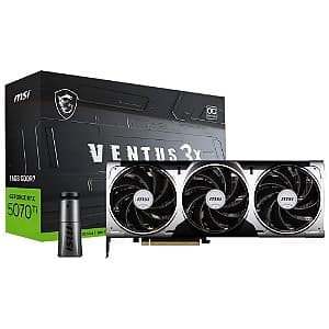 Placa de Vídeo MSI GeForce RTX 5070 TI Ventus 3X OC 16GB GDDR7 256 bit - 912-V531-092
