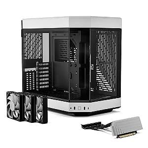 Gabinete Gamer HYTE Y60 Black/White Mid Tower Com 3 fans - CS-HYTE-Y60-BW