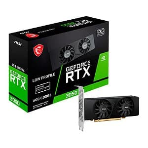 Placa de Vídeo MSI GeForce 3050 Low Profile OC 6GB GDDR6 96Bits - 912-V812-023