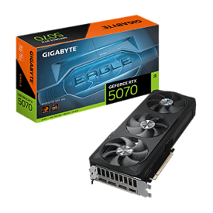 Placa de Vídeo Gigabyte GeForce RTX 5070 Eagle OC 12GB GDDR7 192-bit - GV-N5070EAGLE-OC-12GD