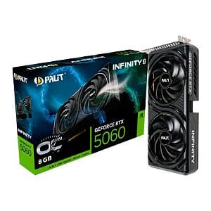 Placa de Vídeo Palit GeForce RTX 5060 Infinity 2 OC 8GB GDDR7 128-bit NE75060V19P1-GB2063L