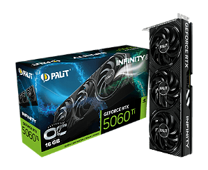 Placa de Vídeo Palit GeForce RTX 5060 Ti Infinity 3 OC 16GB GDDR7 128-bit NE7506TS19T1-GB2061S