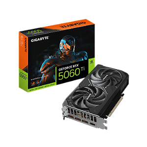 Placa de Vídeo Gigabyte GeForce RTX 5060 Ti Windforce MAX OC 8GB GDDR7 128 bit - GV-N506TWF2MAX-OC-8GD