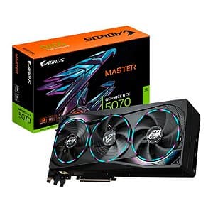 Placa de Vídeo Gigabyte GeForce RTX 5070 Aorus Master 12GB GDDR7 192 bit - GV-N5070AORUS-M-12GD