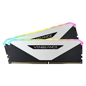 Memória RAM Corsair Vengeance RT RGB 16GB (2x8GB) DDR4 3200MHz C16 Branca - CMN16GX4M2Z3200C16W