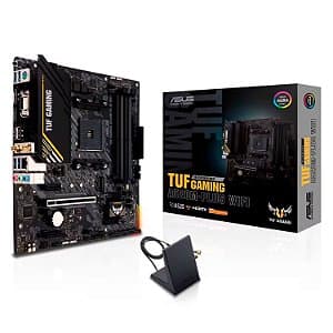 Placa Mãe Asus Tuf Gaming A520M Plus WiFi Socket AM4 Chipset AMD A520 DDR4 Micro