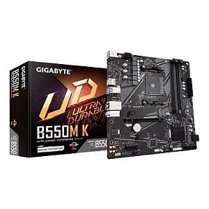 Placa Mãe Gigabyte B550M K Socket AM4 Chipset AMD B550 DDR4 Micro ATX