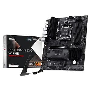 Placa Mãe MSI PRO B840-S EVO WiFi 6E DDR5 AM5 ATX