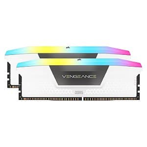 Memória RAM Corsair Vengeance RGB 32GB (2x16GB) DDR5 7200 MHz C34 Branca - CMH32GX5M2X7200C34W