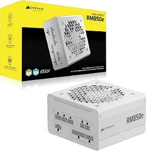 Fonte Corsair RM850e CP-9020293-NA ATX 850W 80 Plus Gold Full Modular - Branco