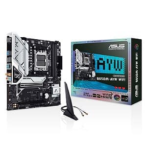 Placa Mãe ASUS 650M-AYW WiFi DDR5 AM5 Micro-ATX
