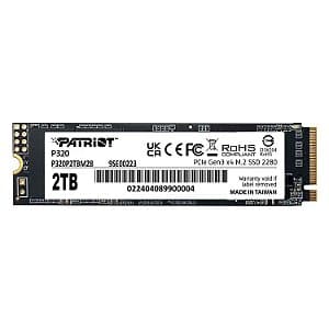 SSD 2TB Patriot P320 M.2 NVMe PCIe 3.0 3000MBs/2200MBs - P320P2TBM28