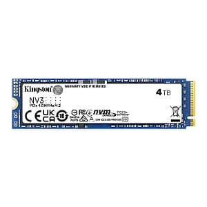 SSD 4TB Kingston NV3 M.2 NVMe PCIe 4.0 6000MBs/5000MBs - SNV3S-4000G