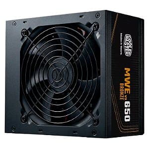 Fonte Cooler Master MWE MPE-6501-ACAAW-3BUS ATX 650W 80 Plus Bronze PFC Ativo Bivolt - Preto