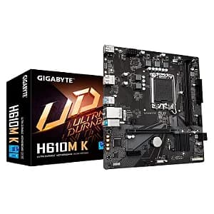 Placa Mãe Gigabyte H610M K DDR4 LGA 1700 Micro-ATX