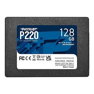 SSD 128GB Patriot P220 SATA 2.5 550MBs/500MBs - P220S128G25