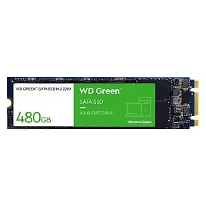 SSD 480GB Western Digital WD Green SATA M.2 NVMe 545MBs/430MBs - WDS480G3G0B