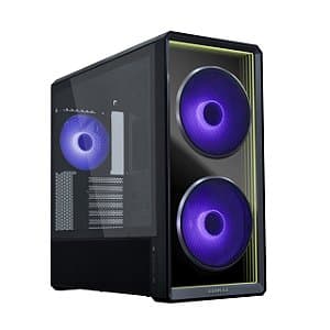 Gabinete Lian Li Lancool 217 INF Infinity Mirror Wireless Preto - LAN217INFX