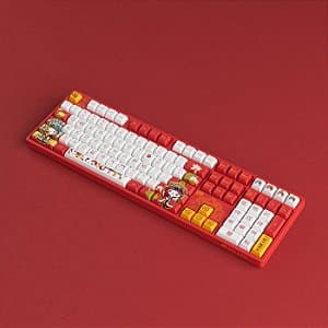 Teclado Mecânico Gamer Akko Hello Kitty Peking Opera A 5108S RGB Switch Akko x TTC Princess ANSI