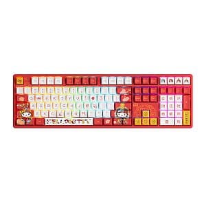 Teclado Mecânico Gamer Akko Hello Kitty Peking Opera B 5108S RGB Switch Akko x TTC Princess ANSI