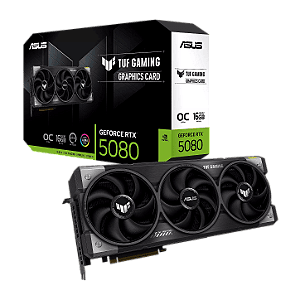 Placa de Vídeo ASUS GeForce RTX 5080 TUF Gaming OC 16GB GDDR7 256 bit - TUF-RTX5080-O16G-GAMING