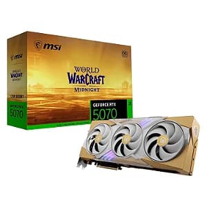 Placa de Vídeo MSI GeForce RTX 5070 World of Warcraft Midnight Light Edition 12GB GDDR7 - G507012WMLE