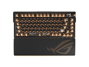 Teclado Mecânico Gamer ASUS ROG Azoth Extreme Edition 20 Wireless 75% Gold/Black - 90MP04VF-BKAA20