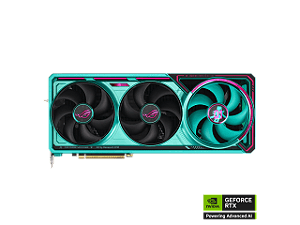 Placa de Vídeo ASUS ROG Astral GeForce RTX 5080 OC 16GB GDDR7 Hatsune Miku Edition - 90YV0LV9-MVAA00