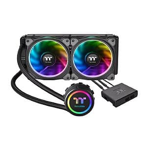 Water Cooler Thermaltake Floe Riing RGB 240 TT Premium Edition AIO 240mm 2x120mm - CL-W157-PL12SW-A