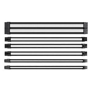 Kit de Extensao de Cabos Sleeve Thermaltake TtMod para Fonte - Branco/Preto - AC-048-CN1NAN-A1