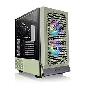 Gabinete Gamer Thermaltake Ceres 300 TG ARGB Matcha Green Mid Tower Vidro Temperado 3 Fans CT140 ARGB - CA-1Y2-00MEWN-00