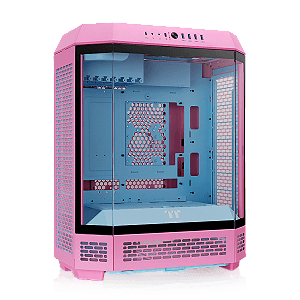 Gabinete Thermaltake The Tower 600 Bubble Pink Mid Tower Vidro Temperado 2 Fans CT140 - CA-1Z1-00MAWN-00