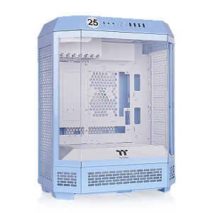 Gabinete Thermaltake The Tower 600 Hydrangea Blue Mid Tower Vidro Temperado 2 Fans CT140 - CA-1Z1-00MFWN-00