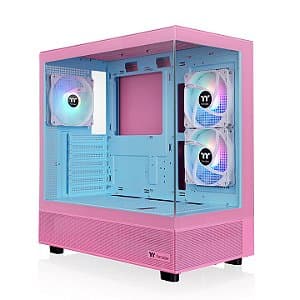 Gabinete Thermaltake View 270 Plus TG ARGB Bubble Pink ATX Vidro Temperado 3x Fan 120mm ARGB - CA-1Y7-00MAWN-00