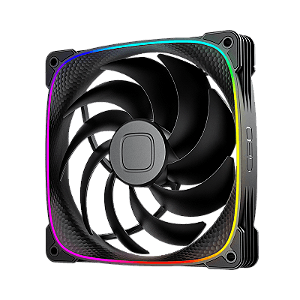 Fan Geometric Future Squama 2503 140mm RGB Preto - GEO-S2503B-14S