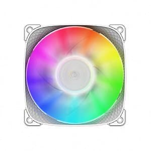Fan Geometric Future Squama 2505 120mm RGB Branco - GEO-S2505W-1